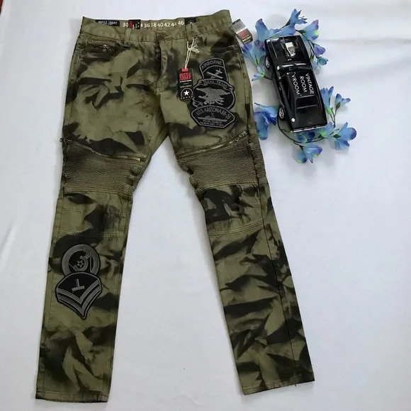 Smith & Graham NWT Tye Dye Skinny Jeans Men W36 L33 - Picture 2 of 11